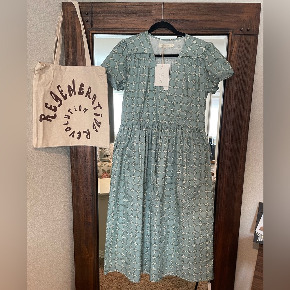 Christy Dawn Simple Dawn Teal Trellis